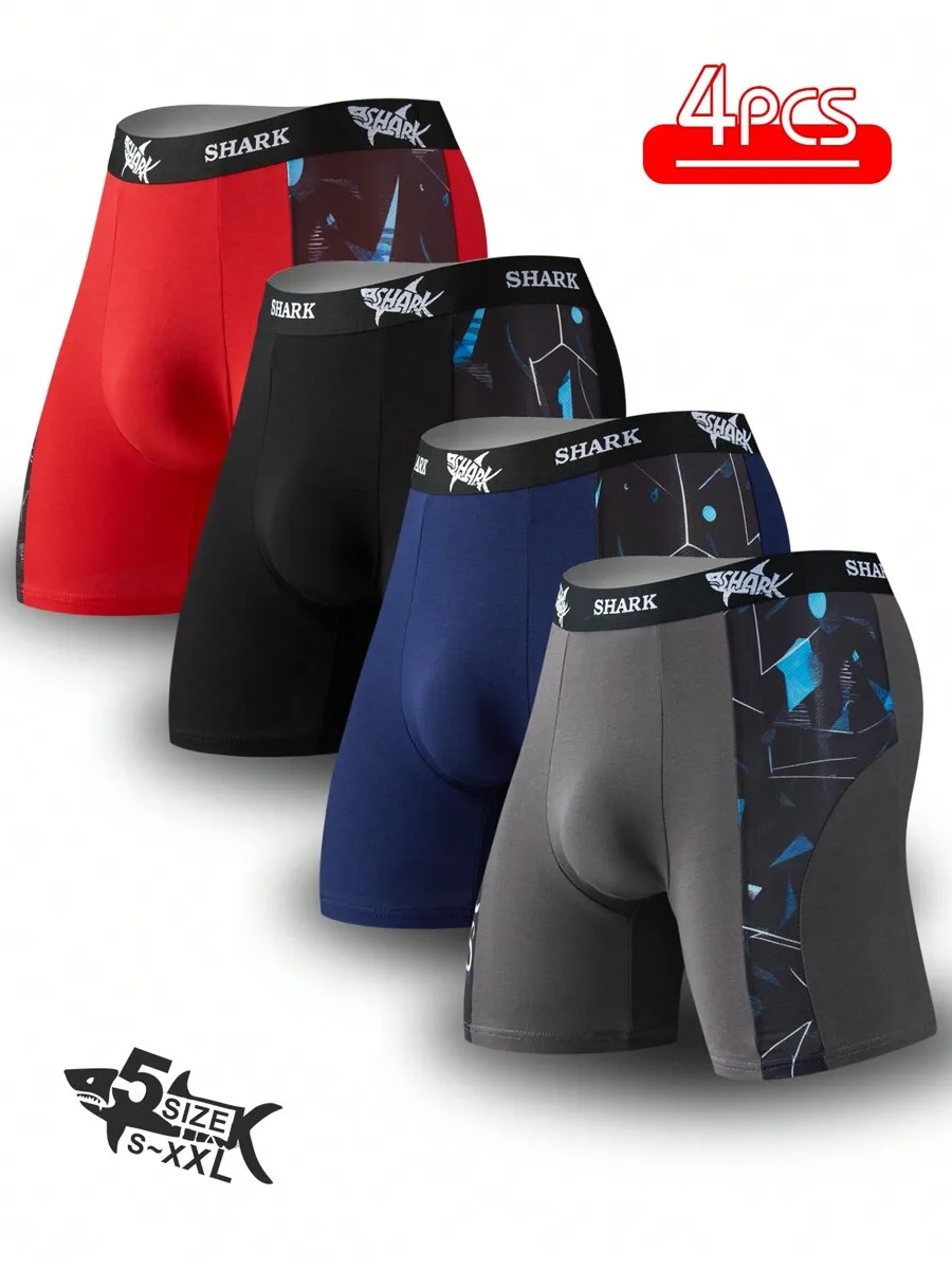 Red Spliced Mesh Boxer Shorts  - đánh giá và giá Mesh Sport Boxer