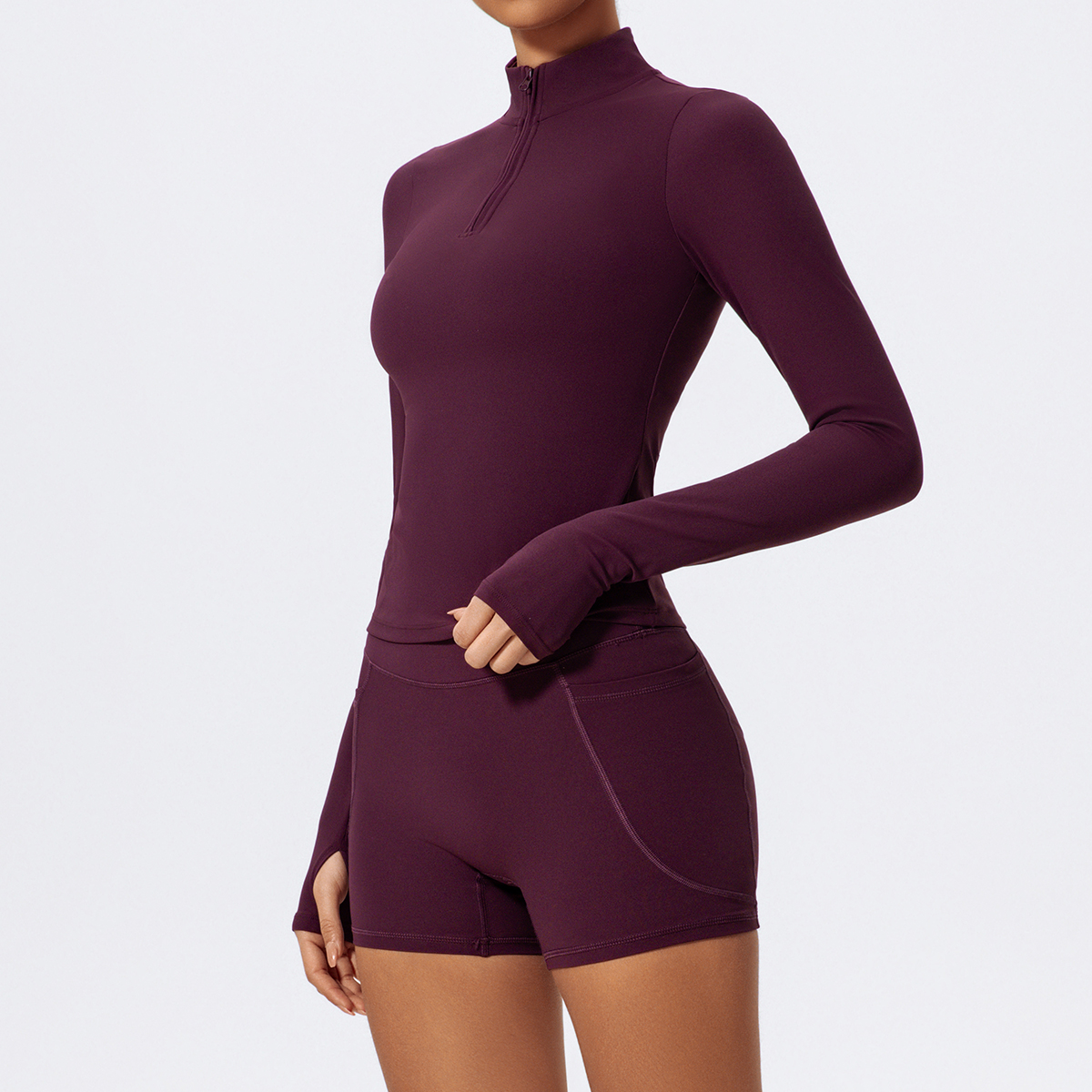 Hearuisavy Gym Half Zipper Hig - đánh giá và giá Compression Long Pant