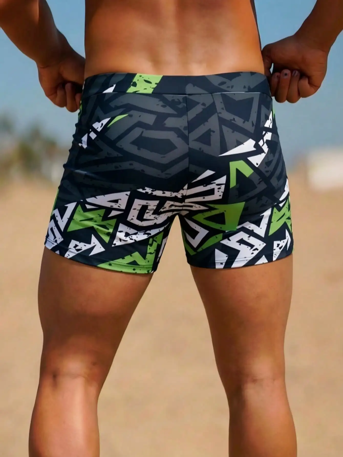 Men's Fashion Printed Pattern  - đánh giá và giá Bamboo Fiber Trunk