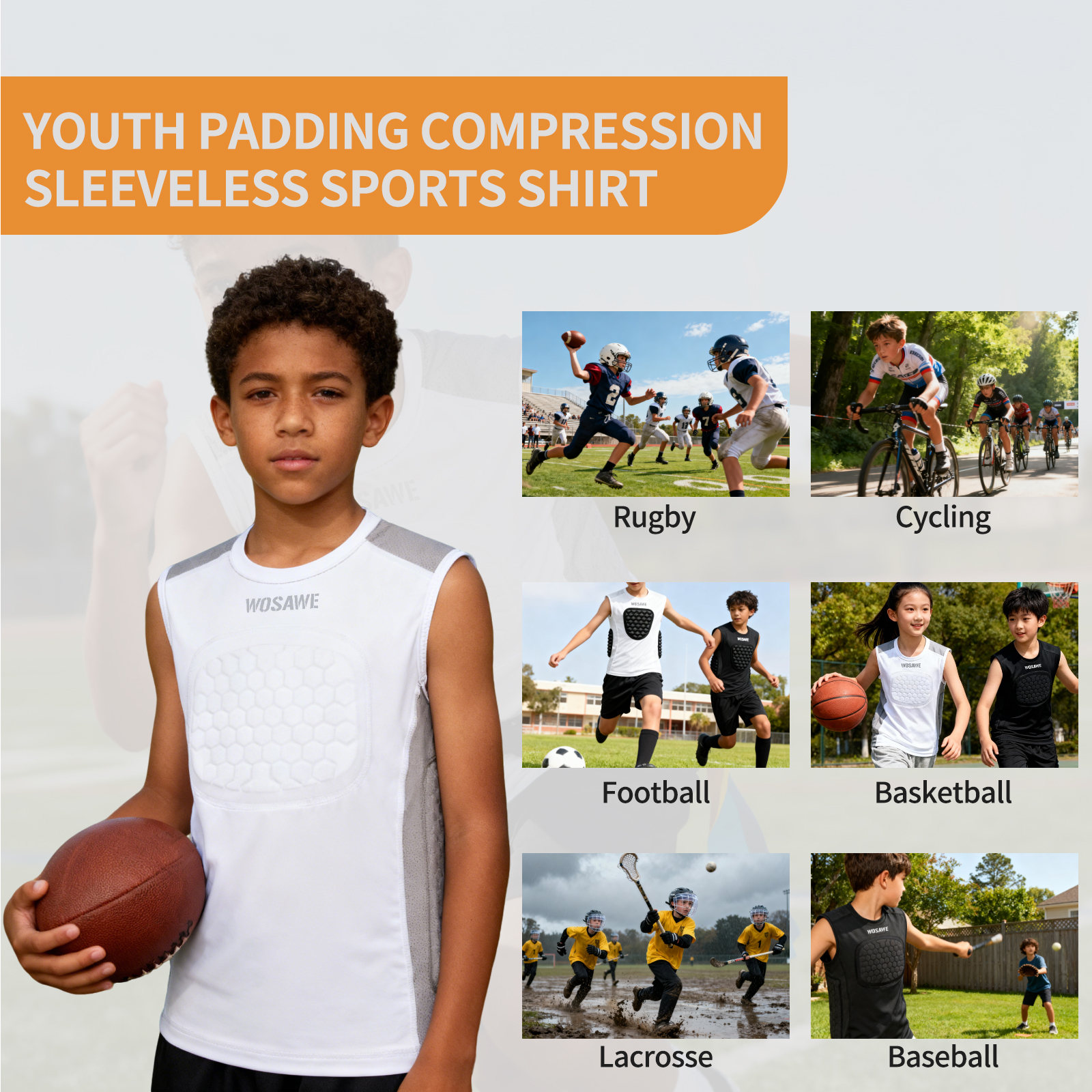 WOSAWE Boys Youth Baseball Che - đánh giá và giá Sleeveless Undershirt
