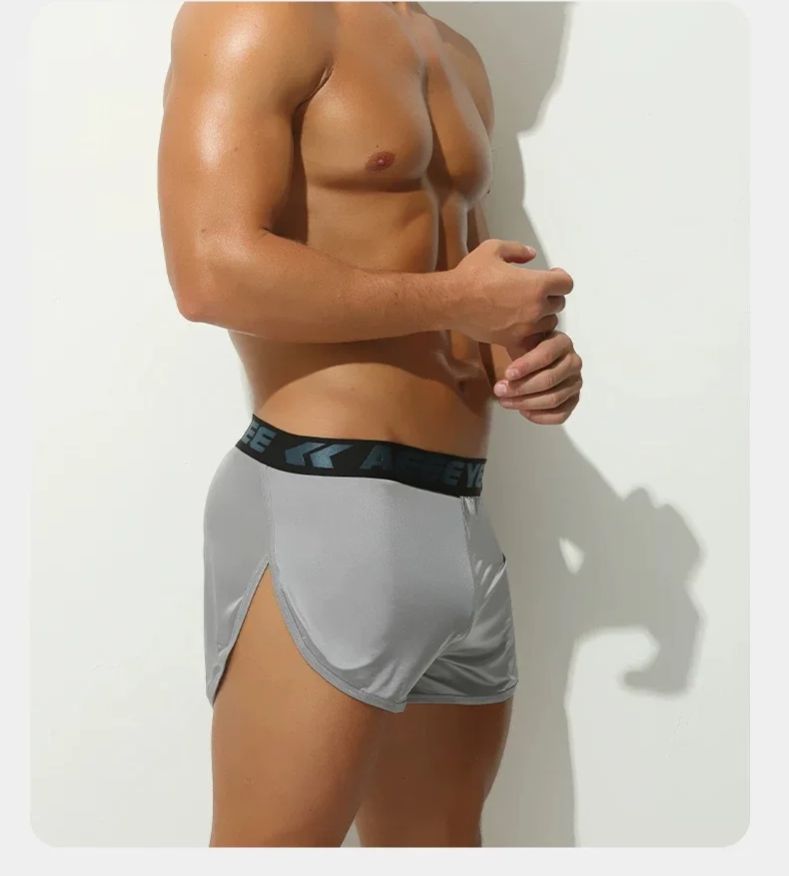 Men's Solid Color Underwear bo - đánh giá và giá Mesh Sport Boxer