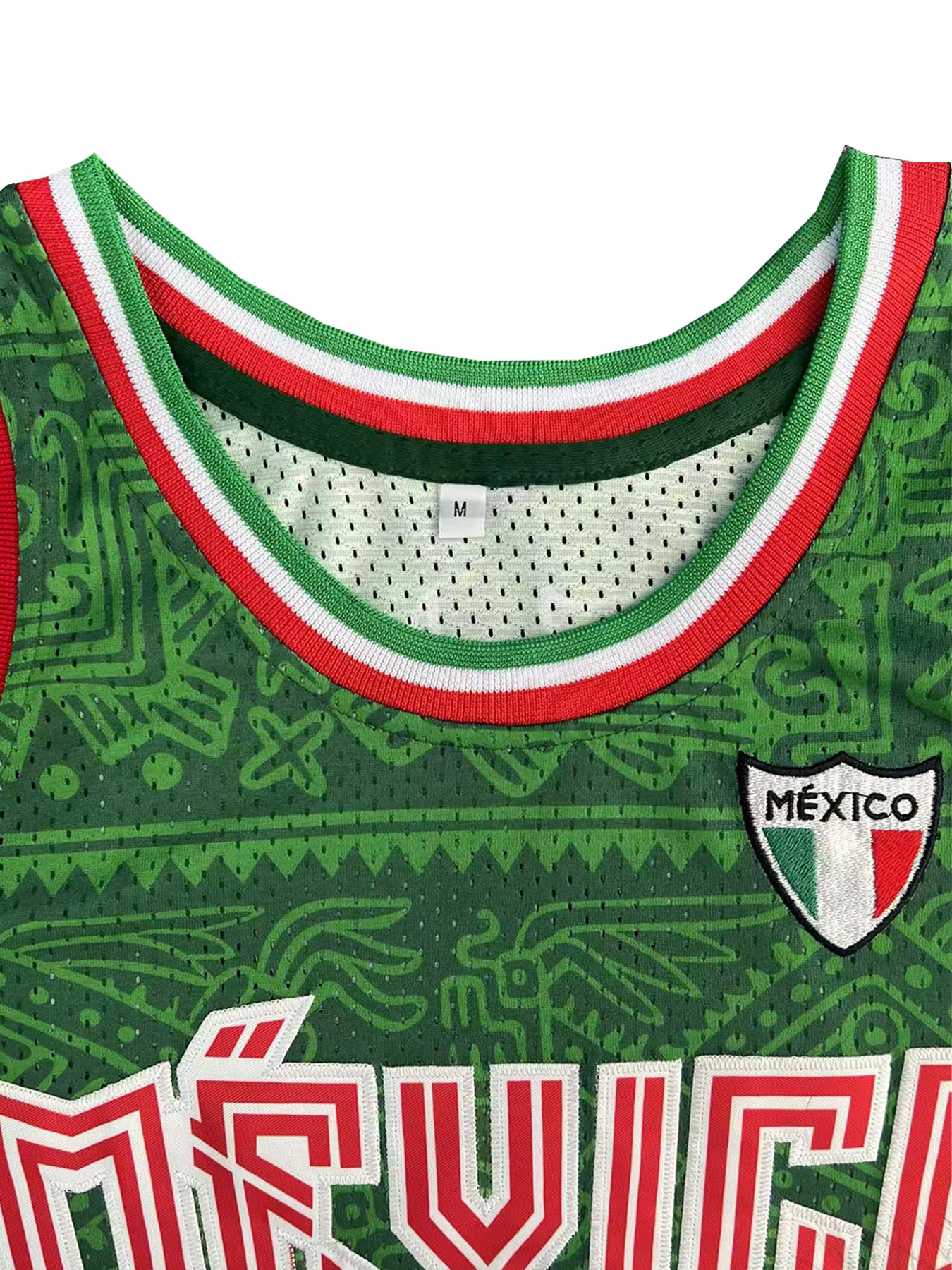 Mexico Embroidered Basketball  - đánh giá và giá Sleeveless Undershirt
