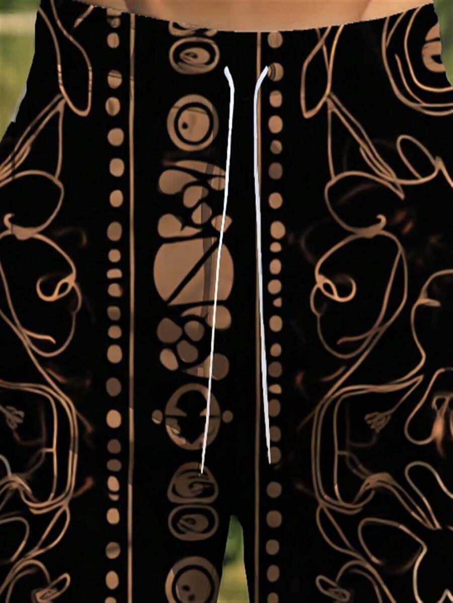 Mens Abstract Geometric Print  - đánh giá và giá Trunk Breathable Men